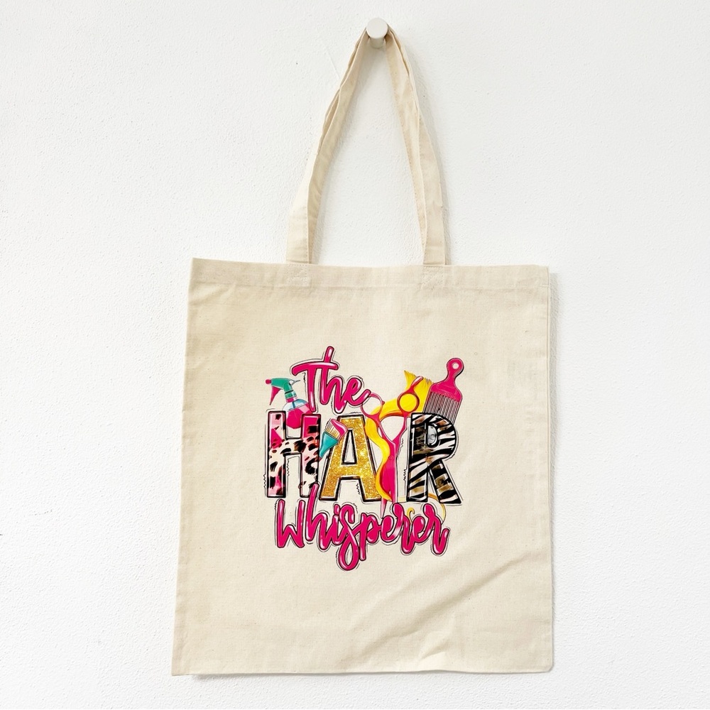 The Hair Whisperer Colorful Canvas Tote Bag